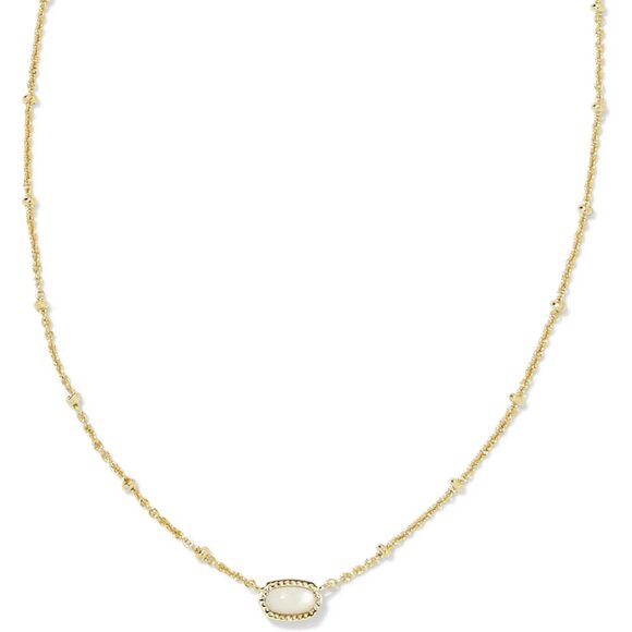 Mini Elisa 14k Gold-Plated Satellite Short Pendant Necklace Fashion Jewelry for